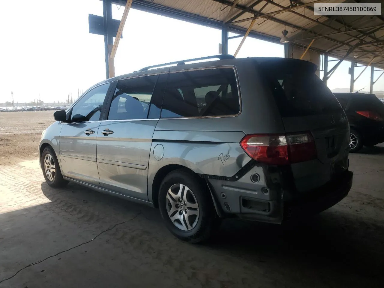 2005 Honda Odyssey Exl VIN: 5FNRL38745B100869 Lot: 68449434