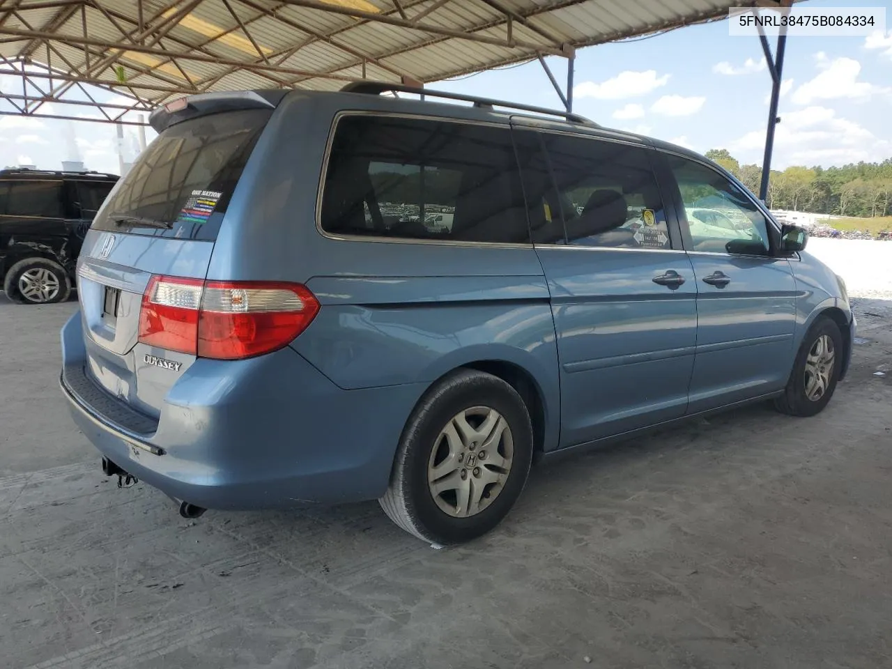 2005 Honda Odyssey Ex VIN: 5FNRL38475B084334 Lot: 68708404