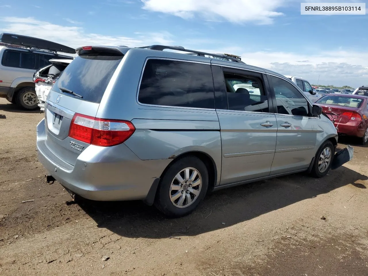 2005 Honda Odyssey Touring VIN: 5FNRL38895B103114 Lot: 68929994