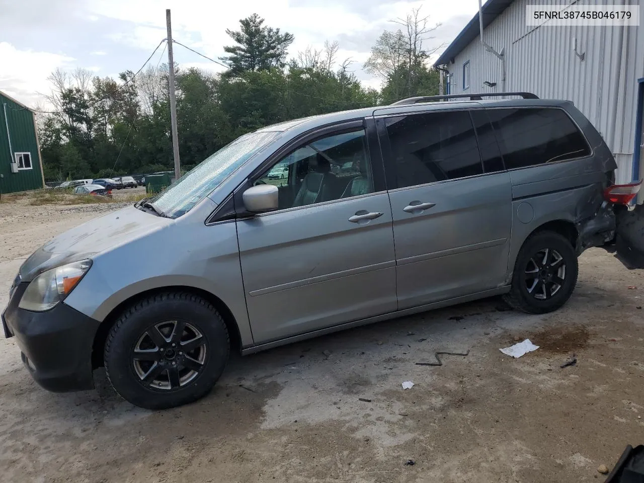 2005 Honda Odyssey Exl VIN: 5FNRL38745B046179 Lot: 69055734