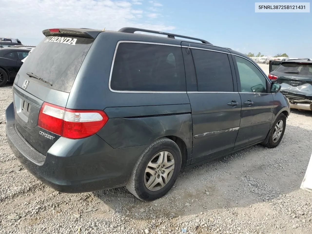 2005 Honda Odyssey Exl VIN: 5FNRL38725B121431 Lot: 69575574