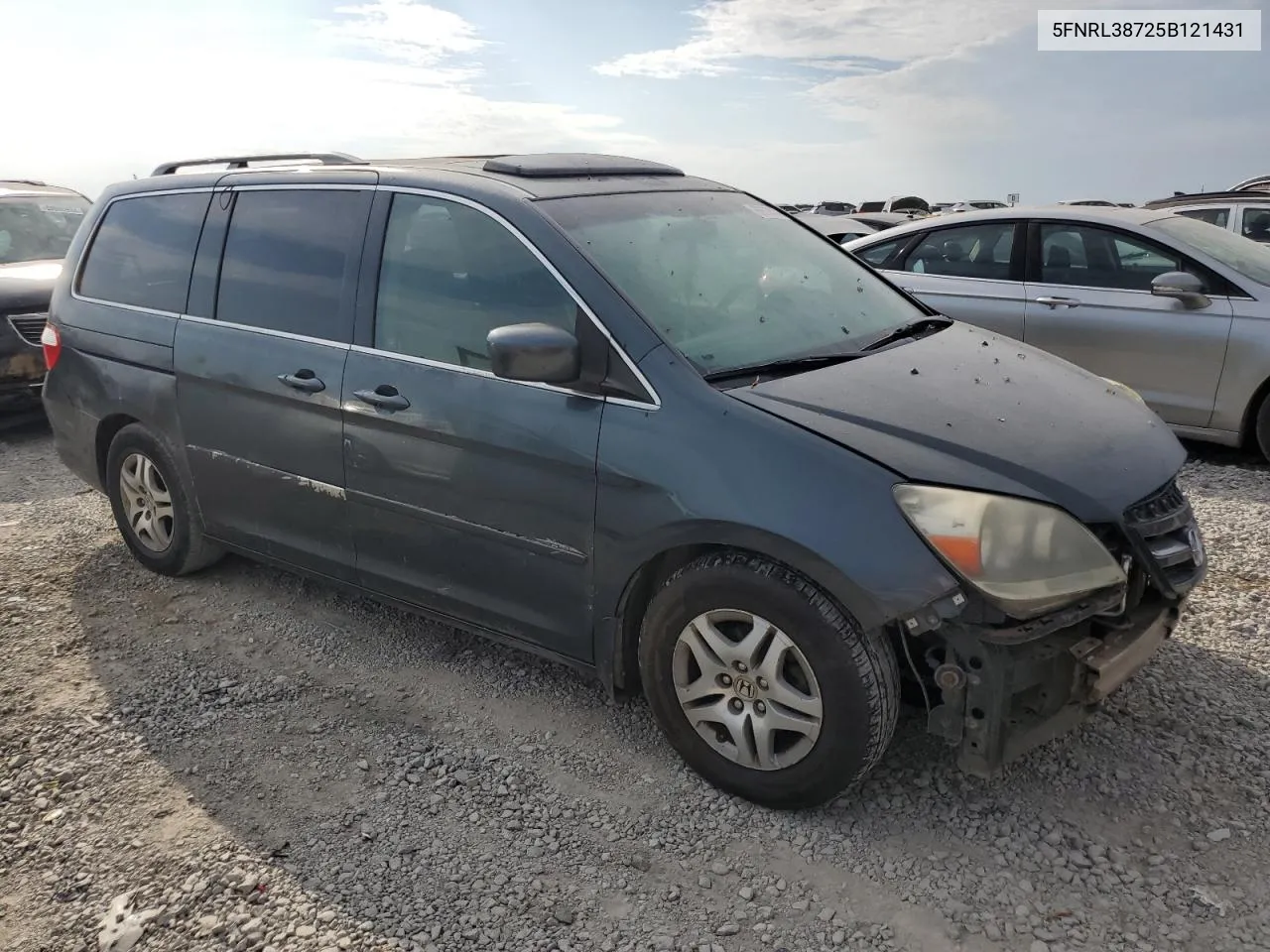 5FNRL38725B121431 2005 Honda Odyssey Exl