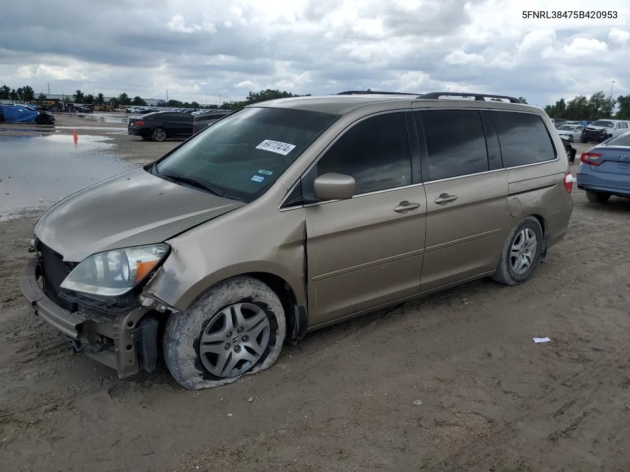 5FNRL38475B420953 2005 Honda Odyssey Ex