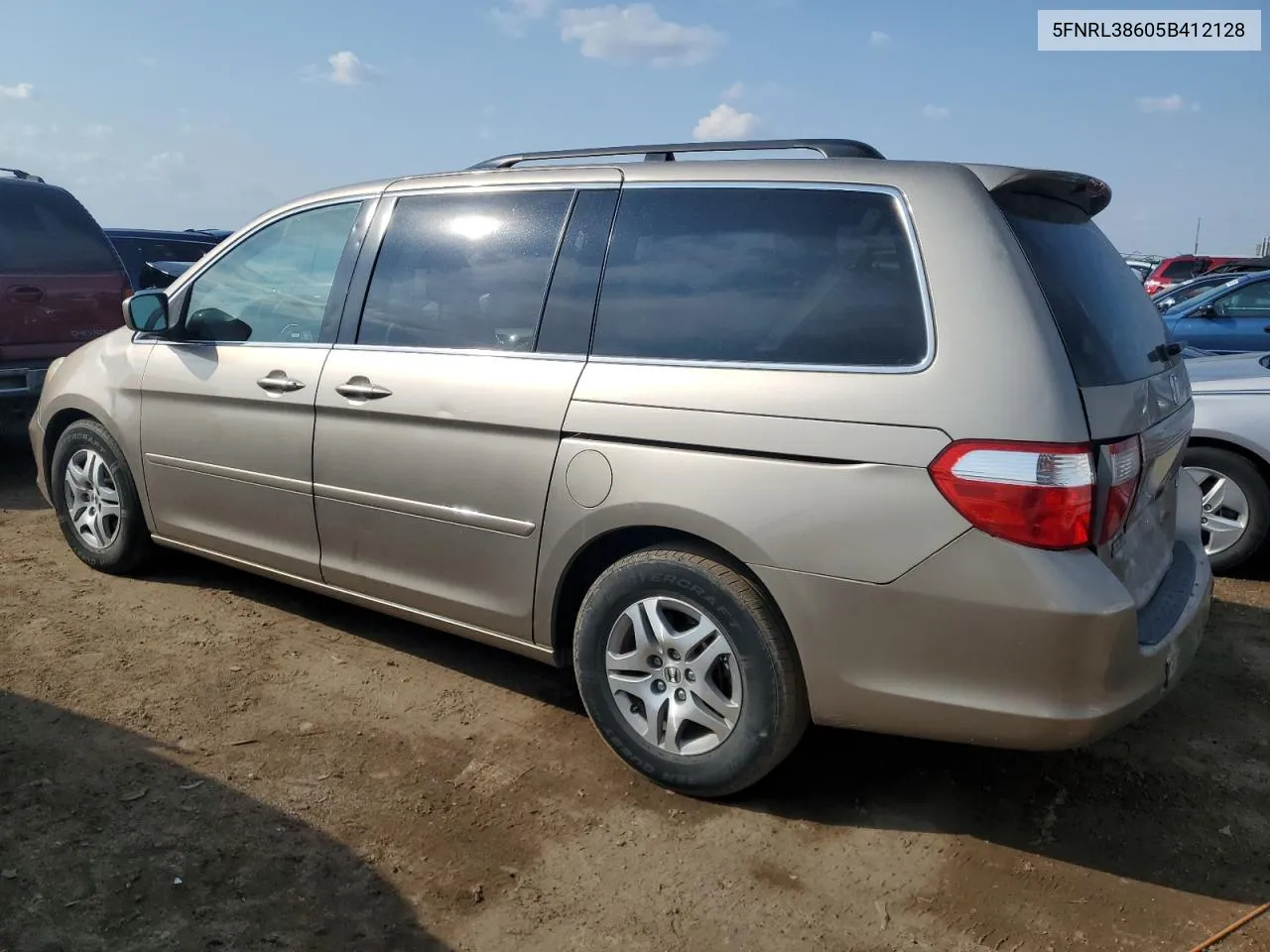 2005 Honda Odyssey Exl VIN: 5FNRL38605B412128 Lot: 70297114