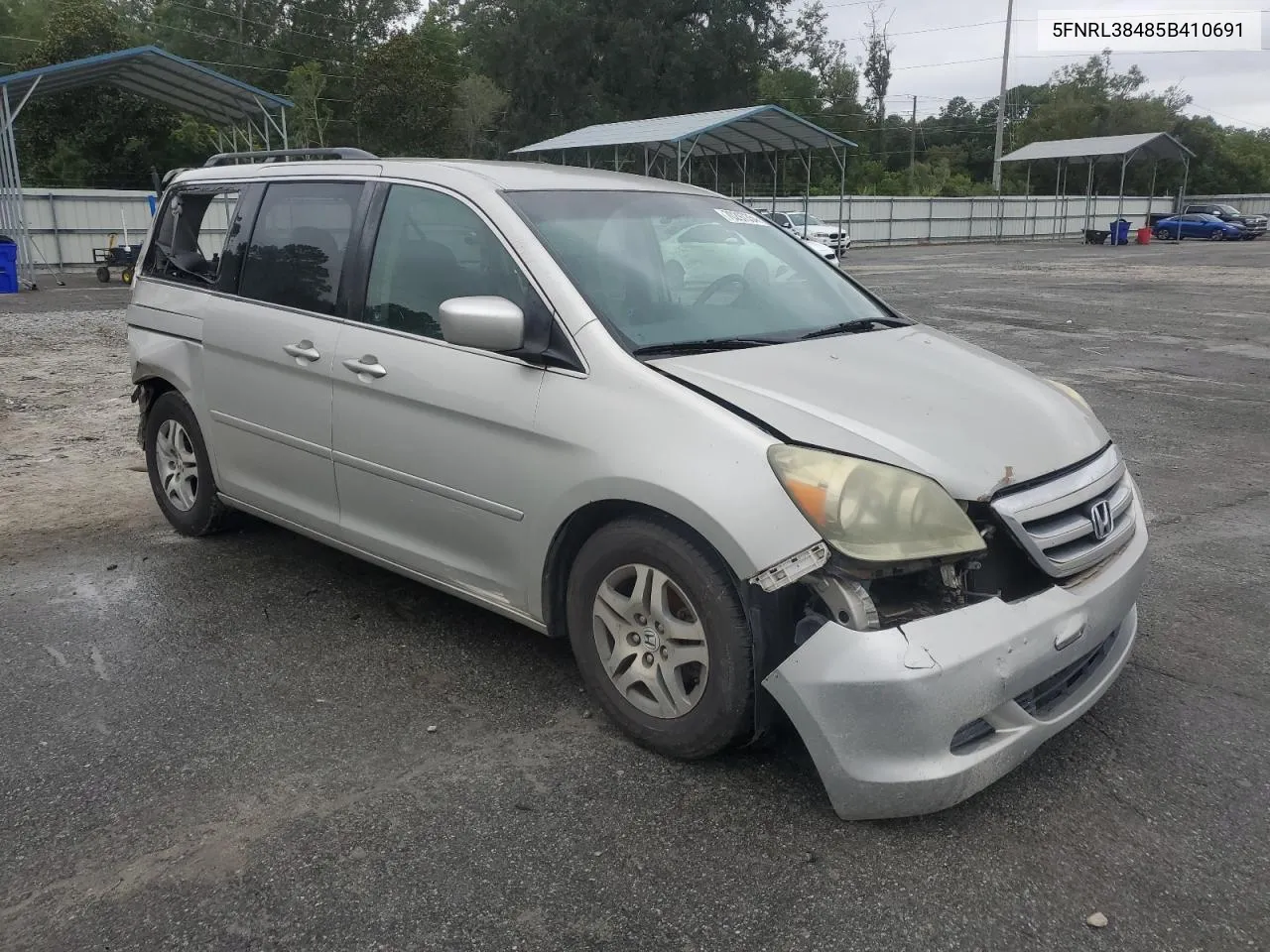 2005 Honda Odyssey Ex VIN: 5FNRL38485B410691 Lot: 70297354