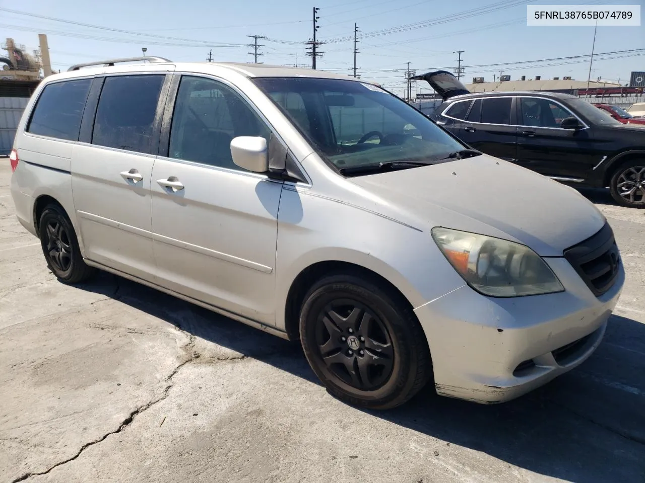 2005 Honda Odyssey Exl VIN: 5FNRL38765B074789 Lot: 70304224