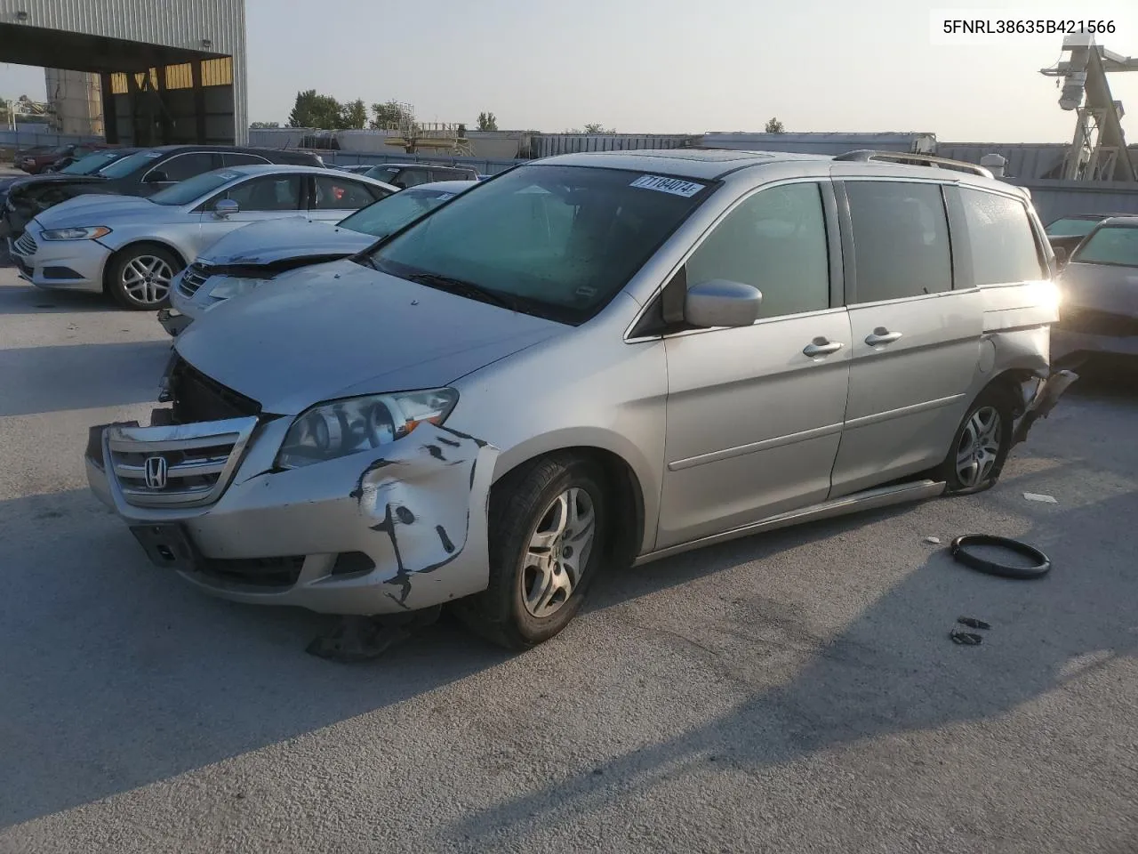 2005 Honda Odyssey Exl VIN: 5FNRL38635B421566 Lot: 71184074