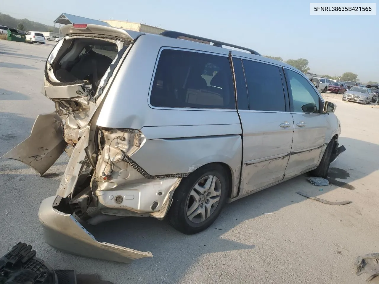 2005 Honda Odyssey Exl VIN: 5FNRL38635B421566 Lot: 71184074