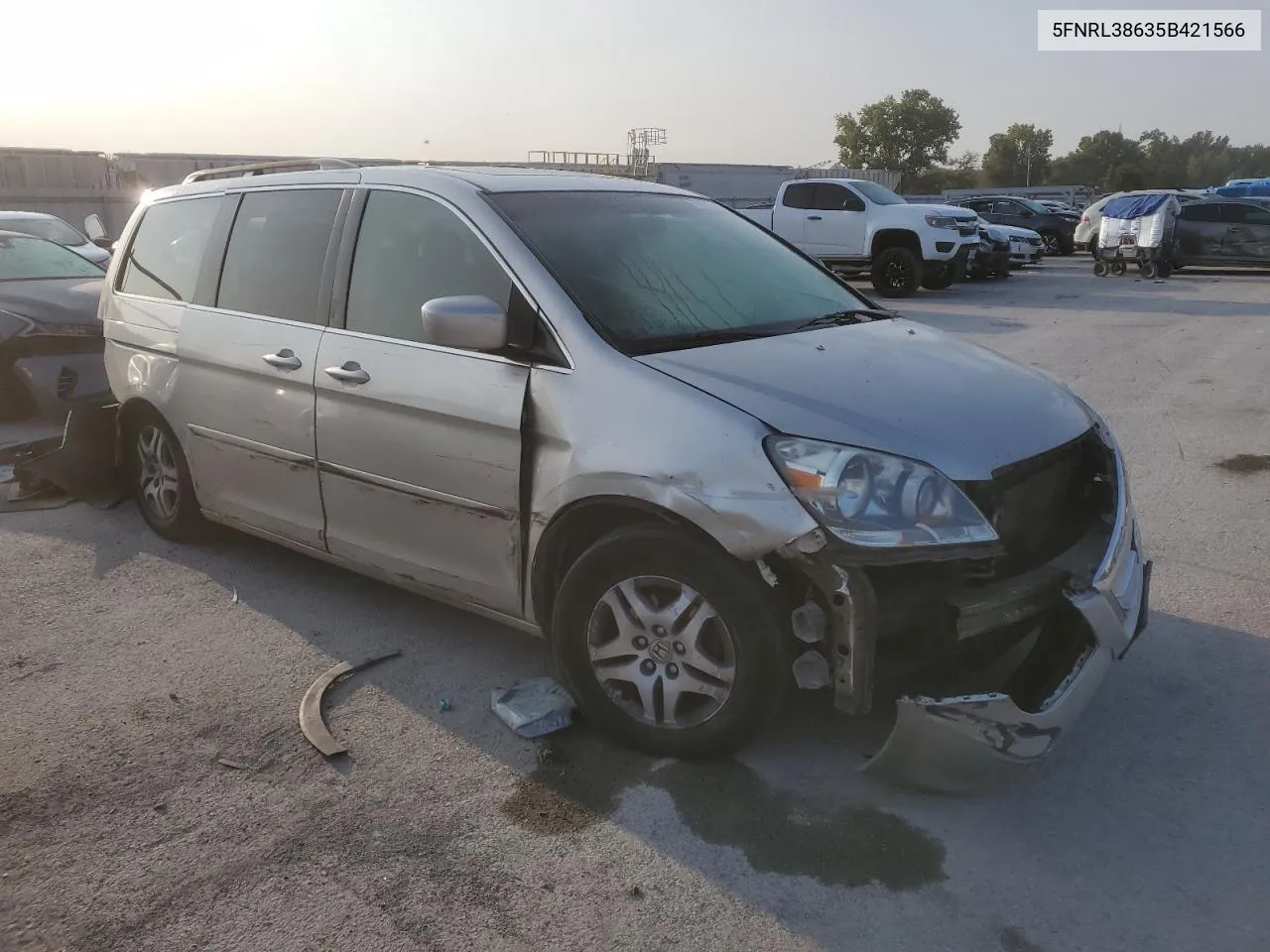 2005 Honda Odyssey Exl VIN: 5FNRL38635B421566 Lot: 71184074