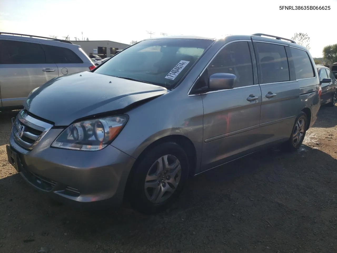 2005 Honda Odyssey Exl VIN: 5FNRL38635B066625 Lot: 71404674