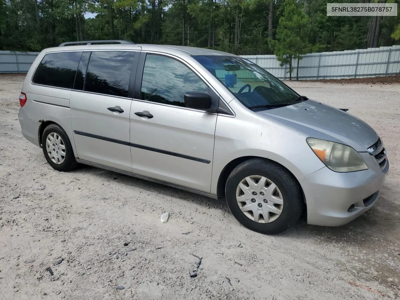 5FNRL38275B078757 2005 Honda Odyssey Lx