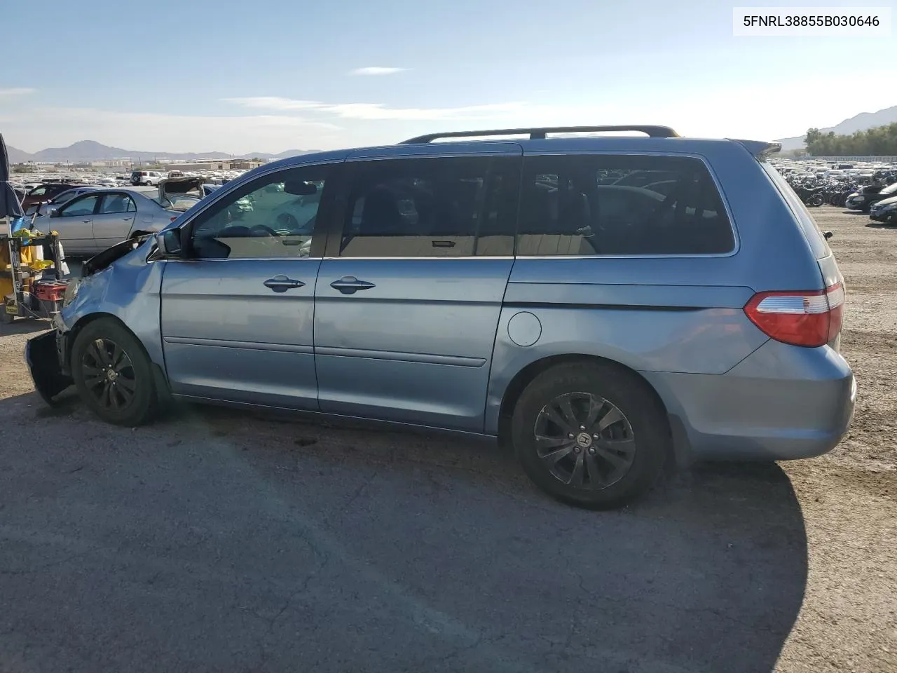 2005 Honda Odyssey Touring VIN: 5FNRL38855B030646 Lot: 71664404