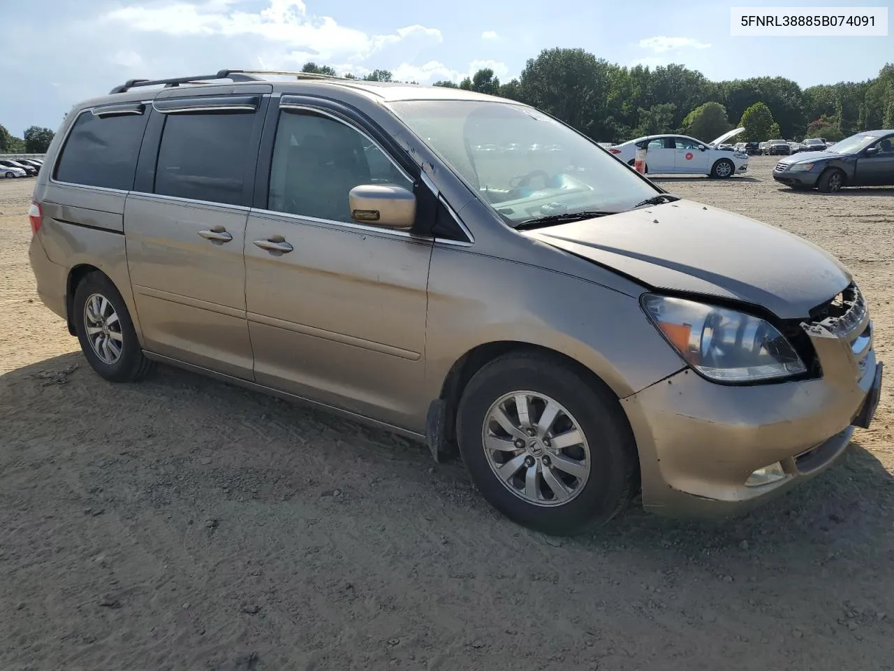 5FNRL38885B074091 2005 Honda Odyssey Touring