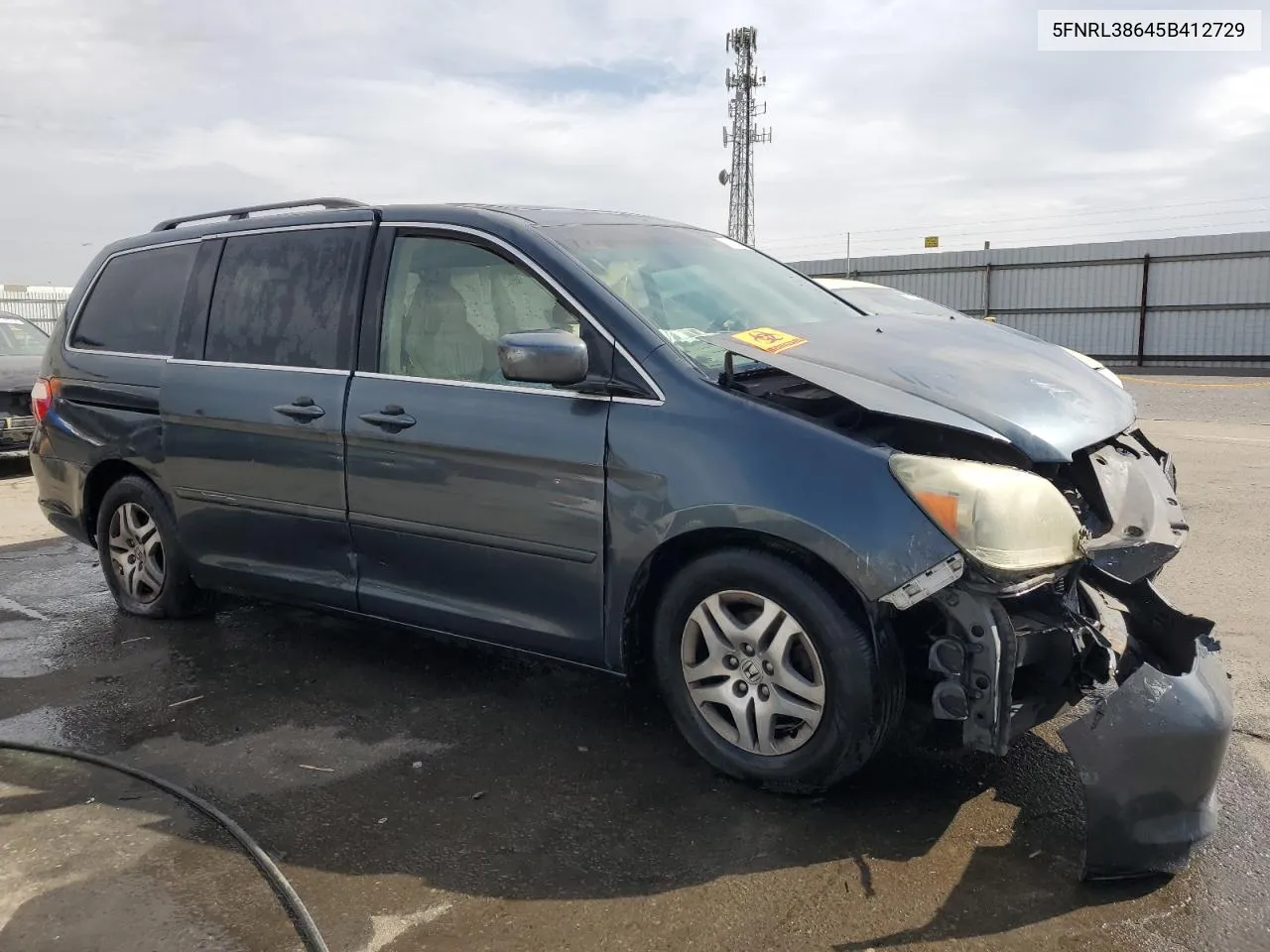 2005 Honda Odyssey Exl VIN: 5FNRL38645B412729 Lot: 71765044