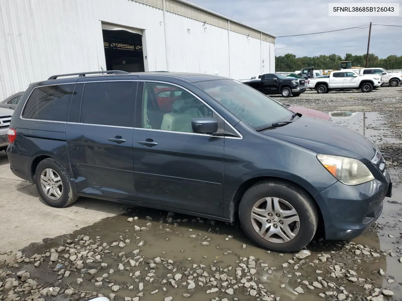 5FNRL38685B126043 2005 Honda Odyssey Exl