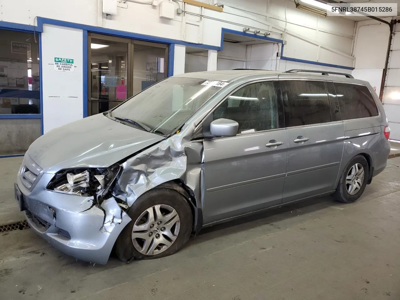 2005 Honda Odyssey Exl VIN: 5FNRL38745B015286 Lot: 72272184