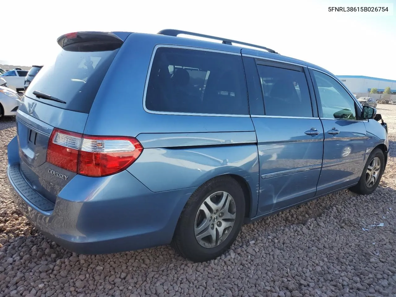 2005 Honda Odyssey Exl VIN: 5FNRL38615B026754 Lot: 72638244