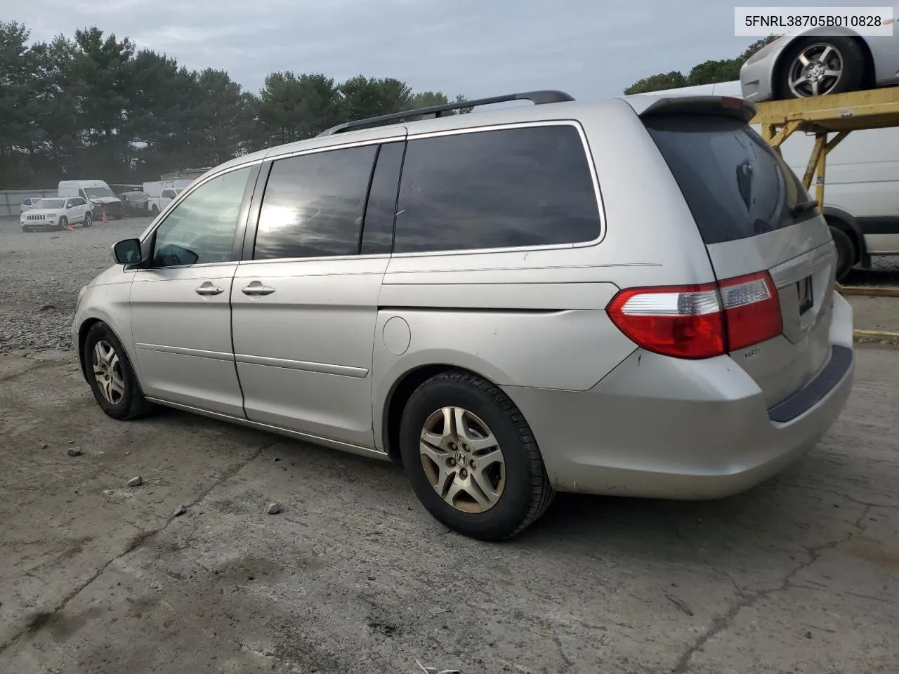 2005 Honda Odyssey Exl VIN: 5FNRL38705B010828 Lot: 72677524