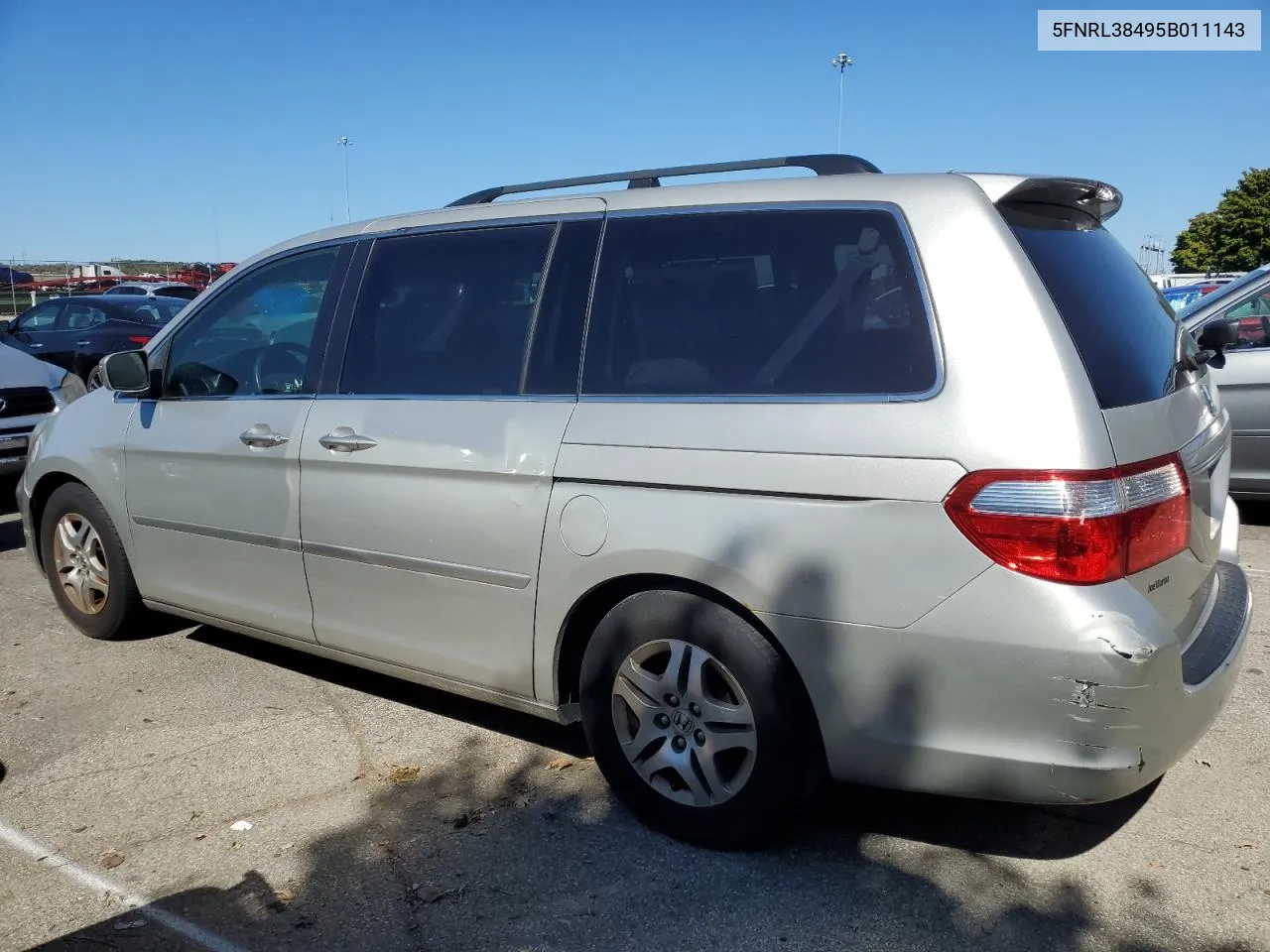 2005 Honda Odyssey Ex VIN: 5FNRL38495B011143 Lot: 72900424