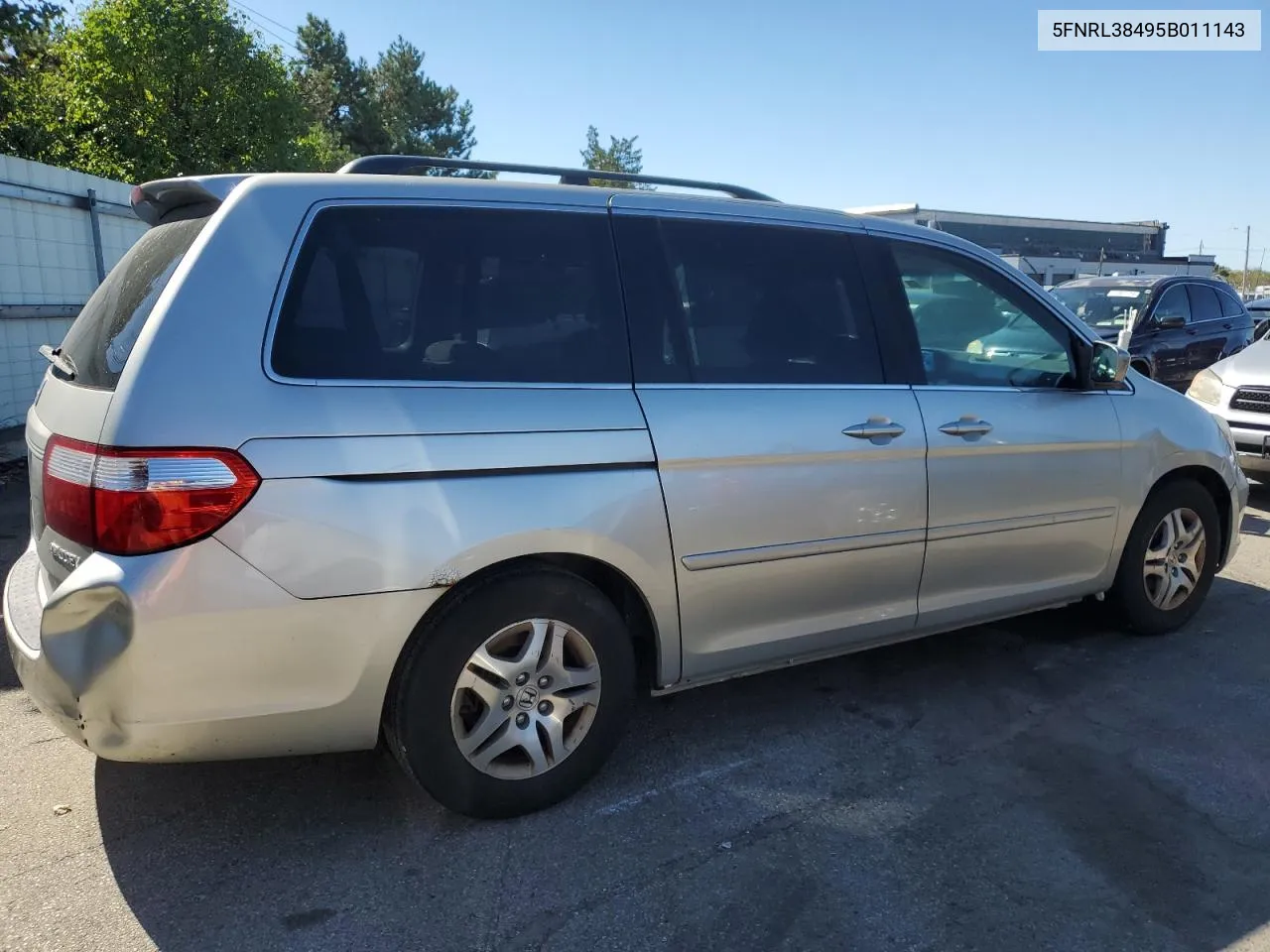 2005 Honda Odyssey Ex VIN: 5FNRL38495B011143 Lot: 72900424