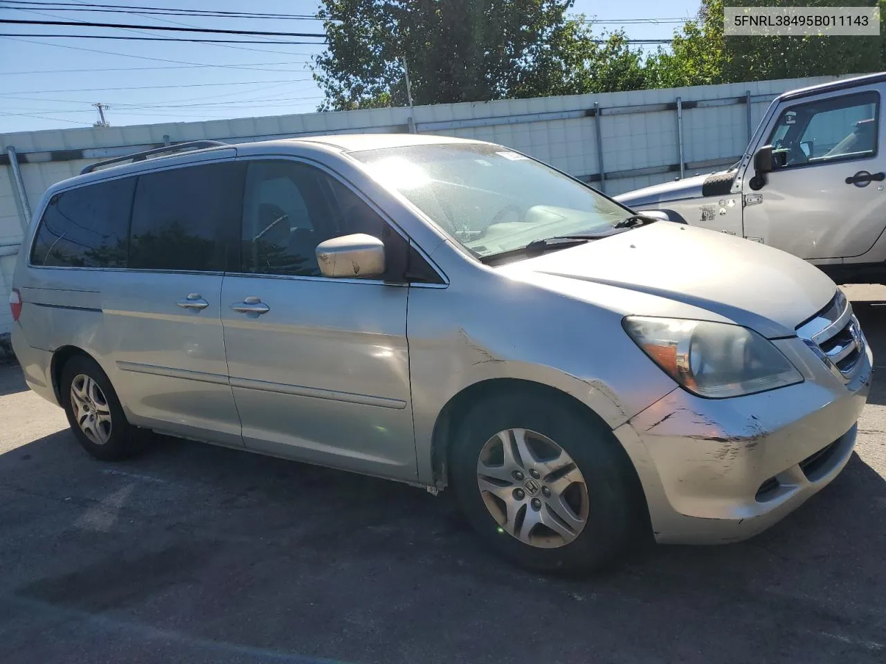 5FNRL38495B011143 2005 Honda Odyssey Ex