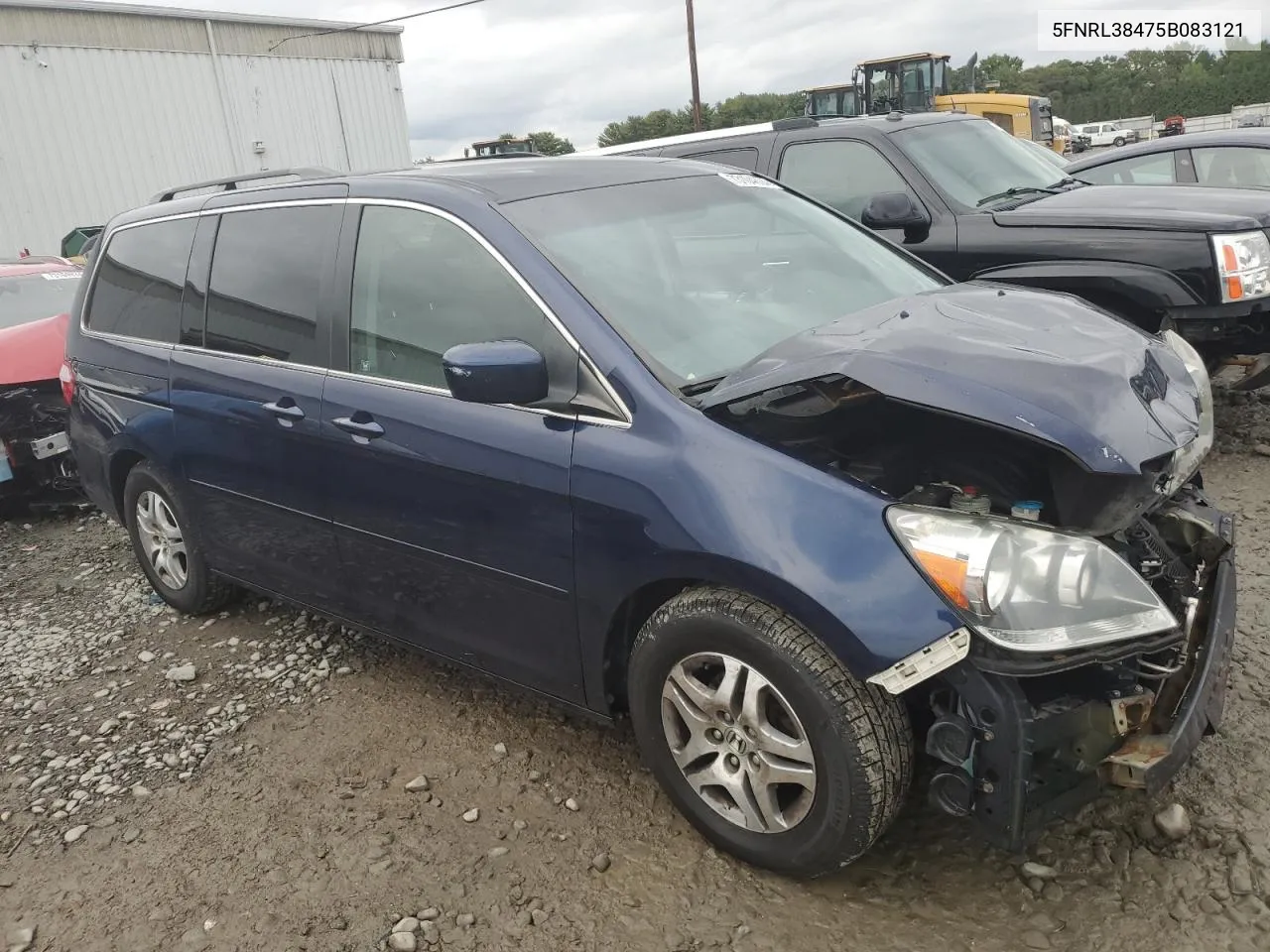 2005 Honda Odyssey Ex VIN: 5FNRL38475B083121 Lot: 73104804