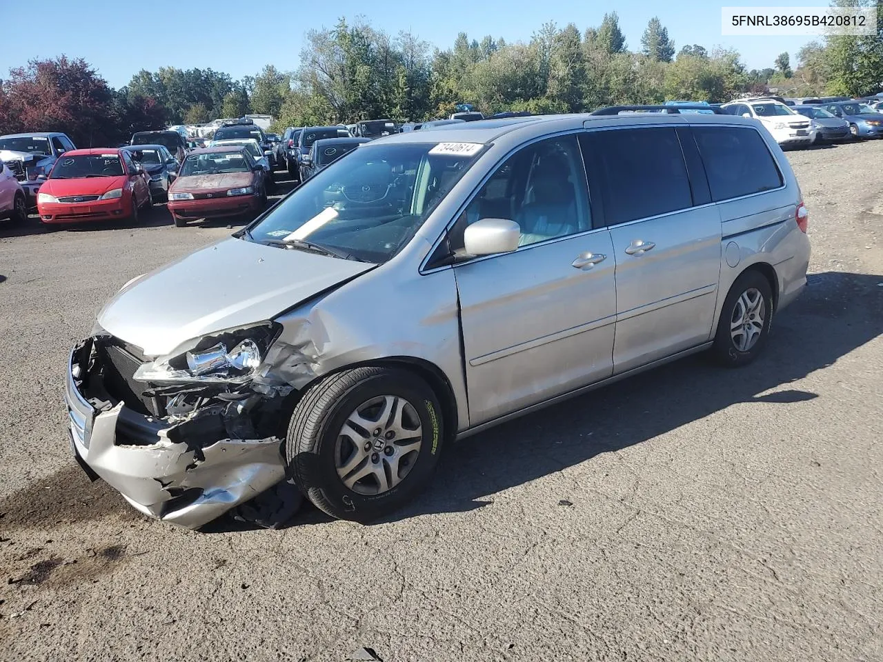 2005 Honda Odyssey Exl VIN: 5FNRL38695B420812 Lot: 73440614