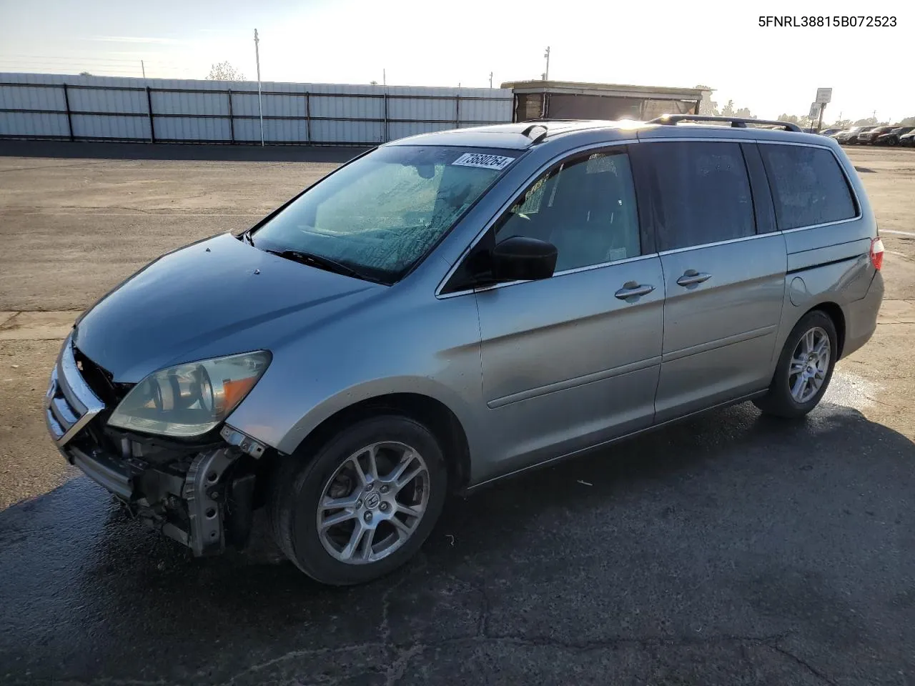 2005 Honda Odyssey Touring VIN: 5FNRL38815B072523 Lot: 73680264