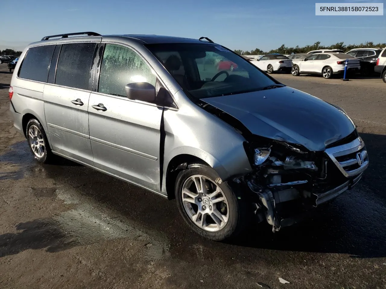 2005 Honda Odyssey Touring VIN: 5FNRL38815B072523 Lot: 73680264