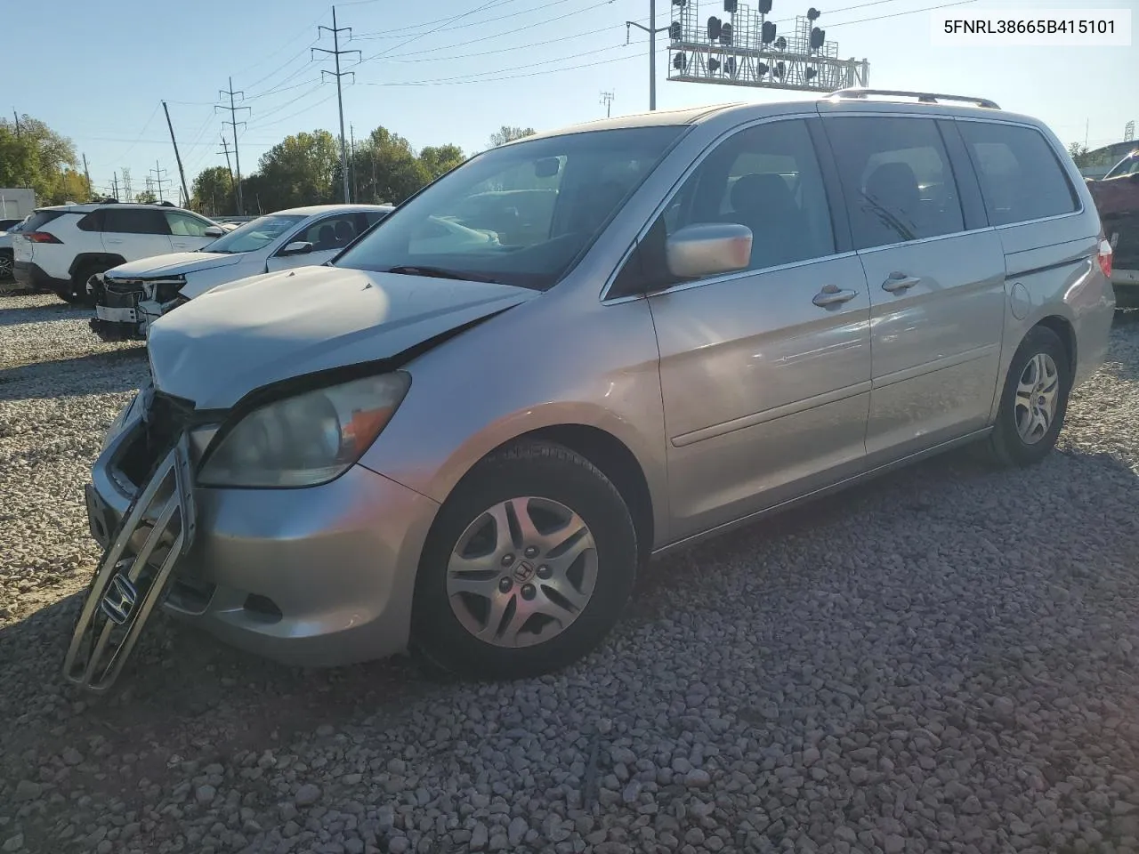 2005 Honda Odyssey Exl VIN: 5FNRL38665B415101 Lot: 74313784