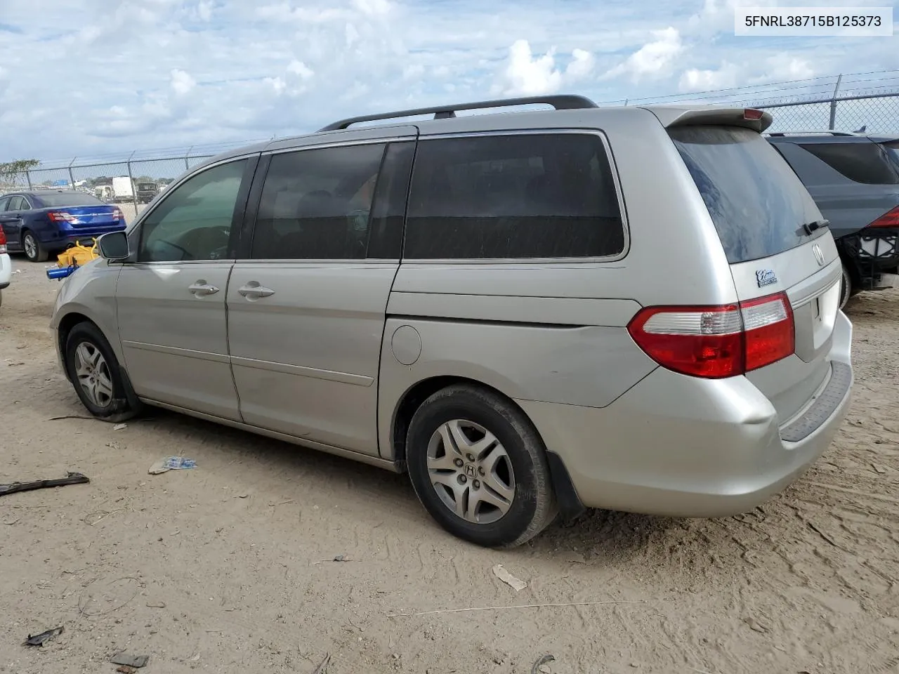 2005 Honda Odyssey Exl VIN: 5FNRL38715B125373 Lot: 74588394