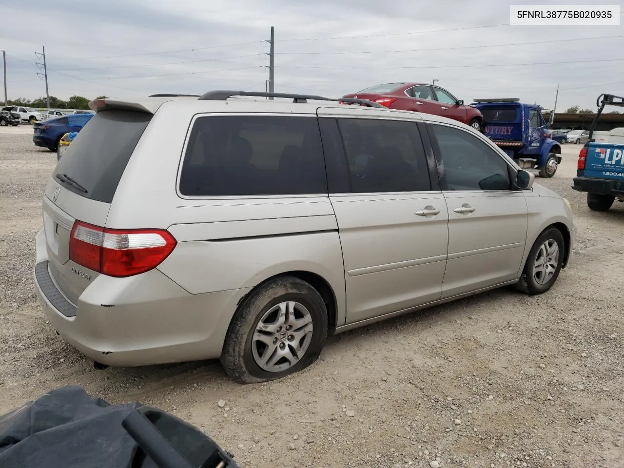 5FNRL38775B020935 2005 Honda Odyssey Exl