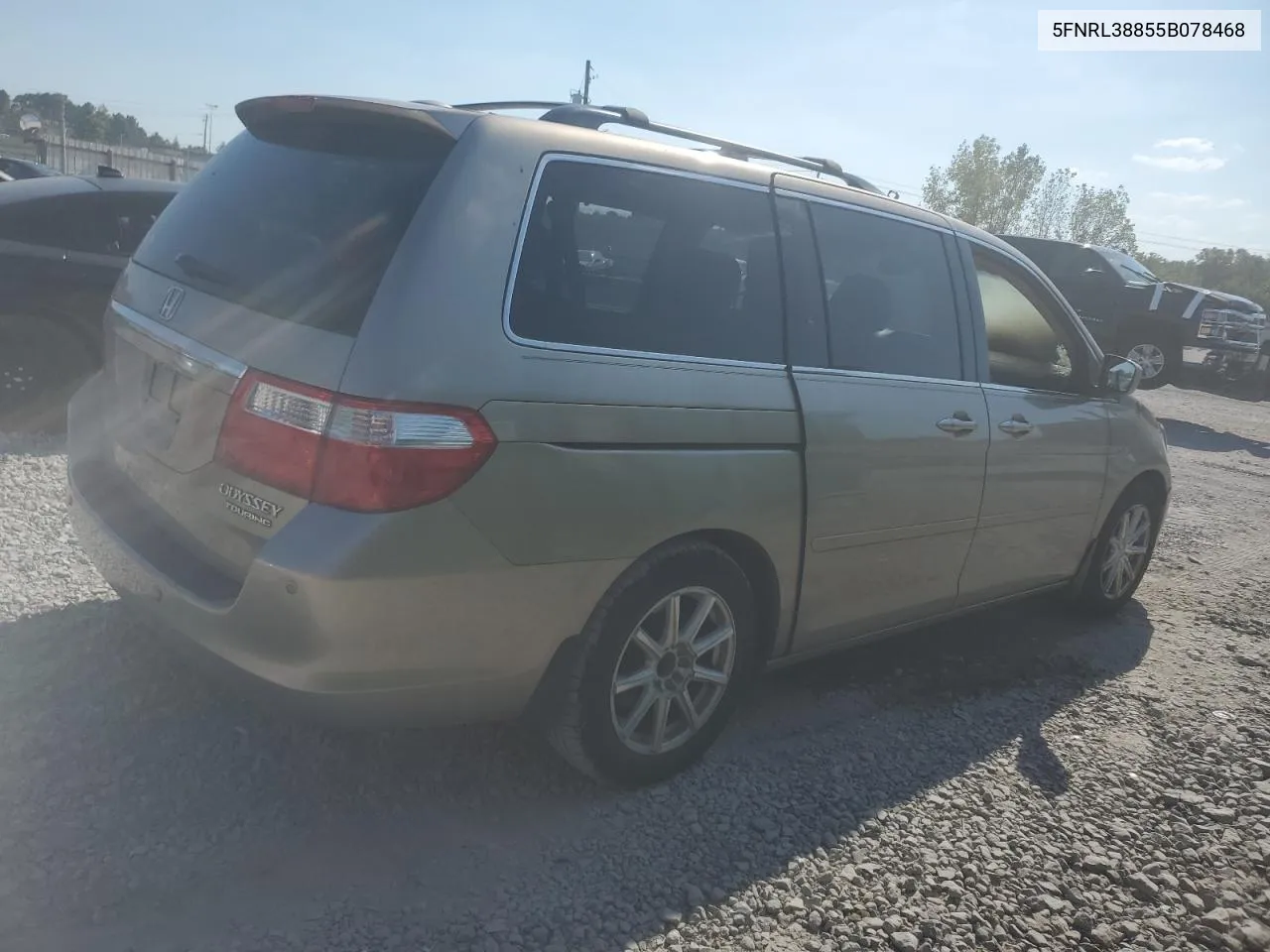 2005 Honda Odyssey Touring VIN: 5FNRL38855B078468 Lot: 75497294