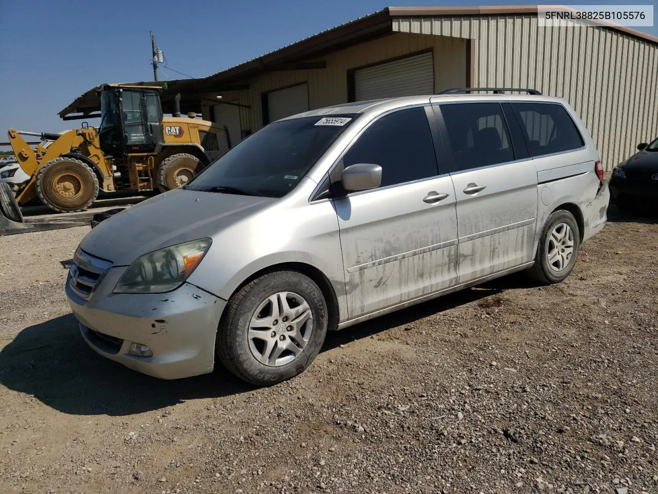 2005 Honda Odyssey Touring VIN: 5FNRL38825B105576 Lot: 75655914