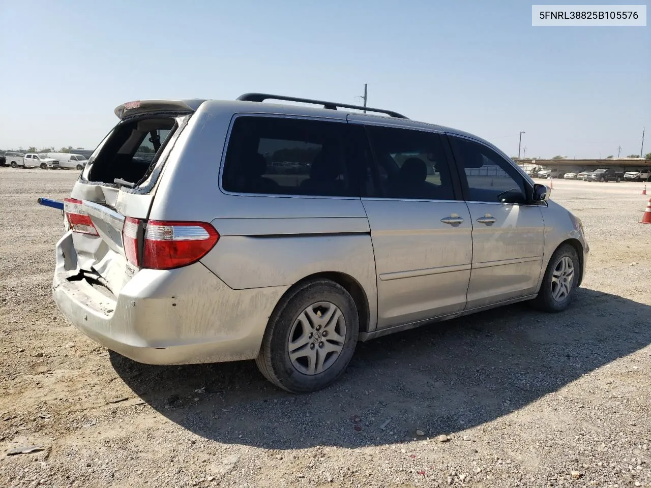 2005 Honda Odyssey Touring VIN: 5FNRL38825B105576 Lot: 75655914