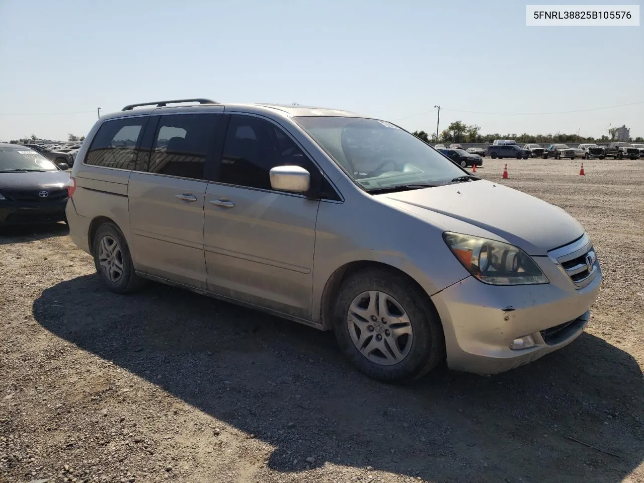 2005 Honda Odyssey Touring VIN: 5FNRL38825B105576 Lot: 75655914