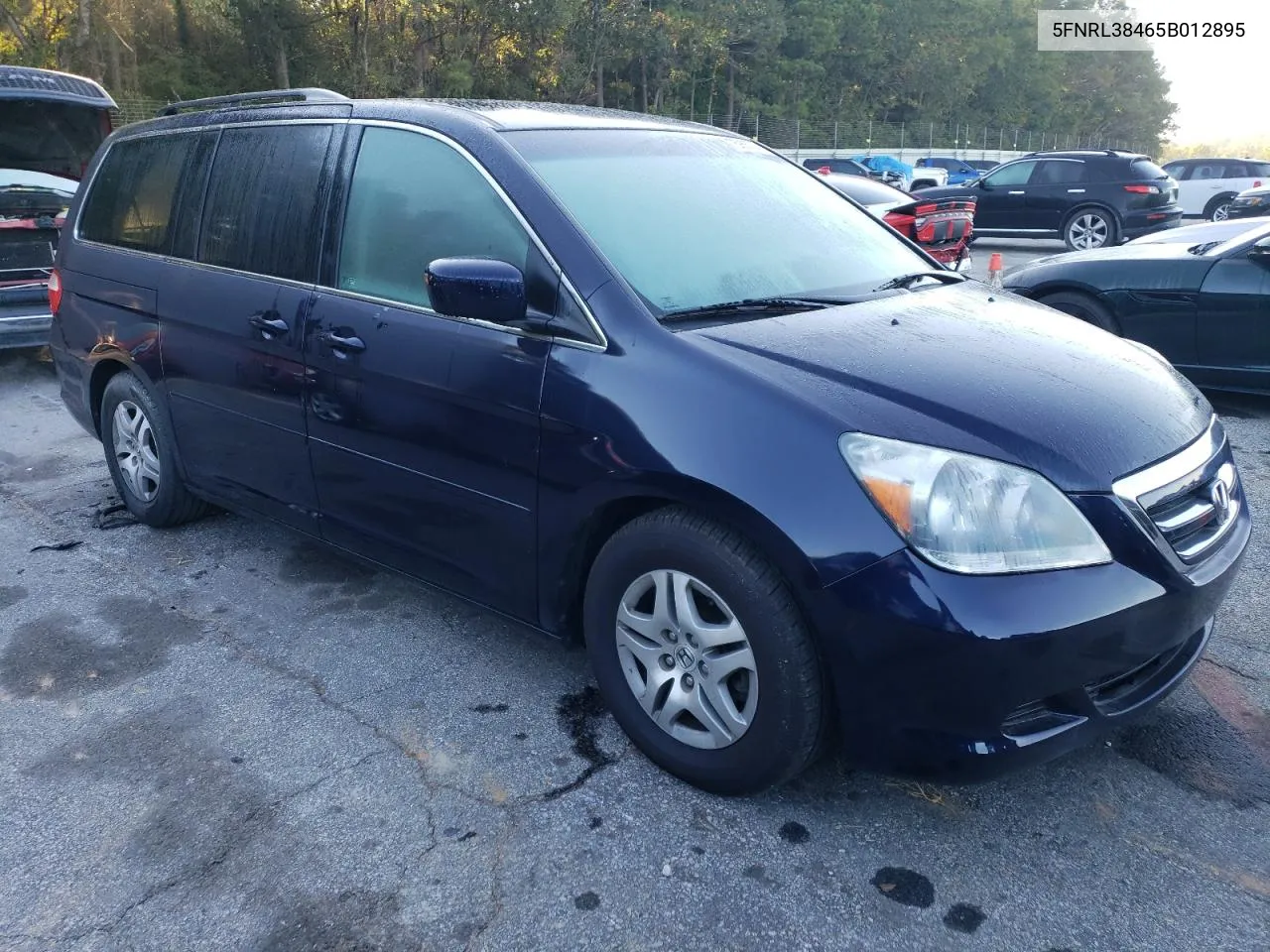 2005 Honda Odyssey Ex VIN: 5FNRL38465B012895 Lot: 75955784