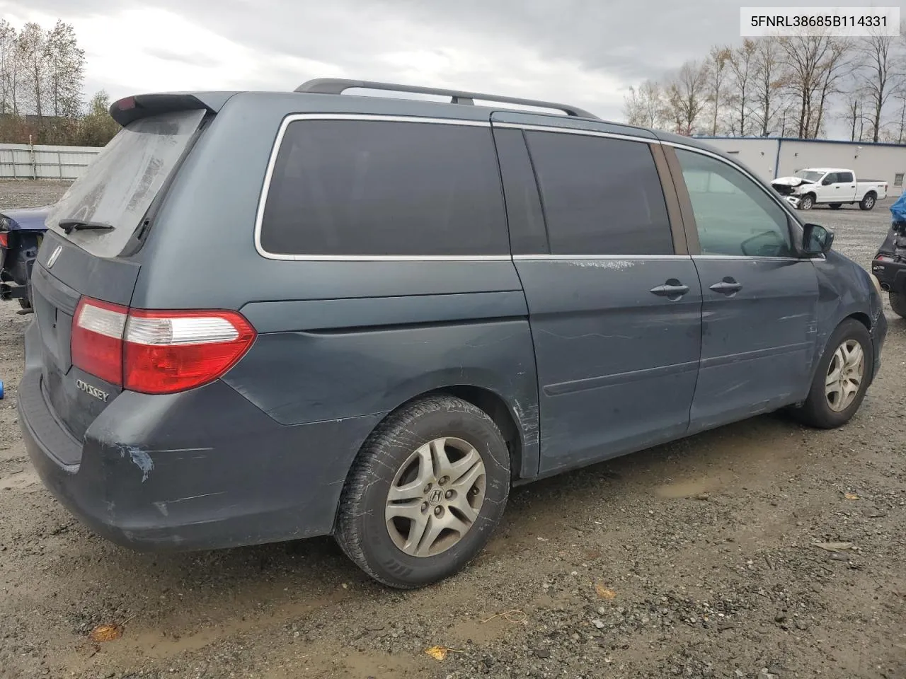 2005 Honda Odyssey Exl VIN: 5FNRL38685B114331 Lot: 77175044