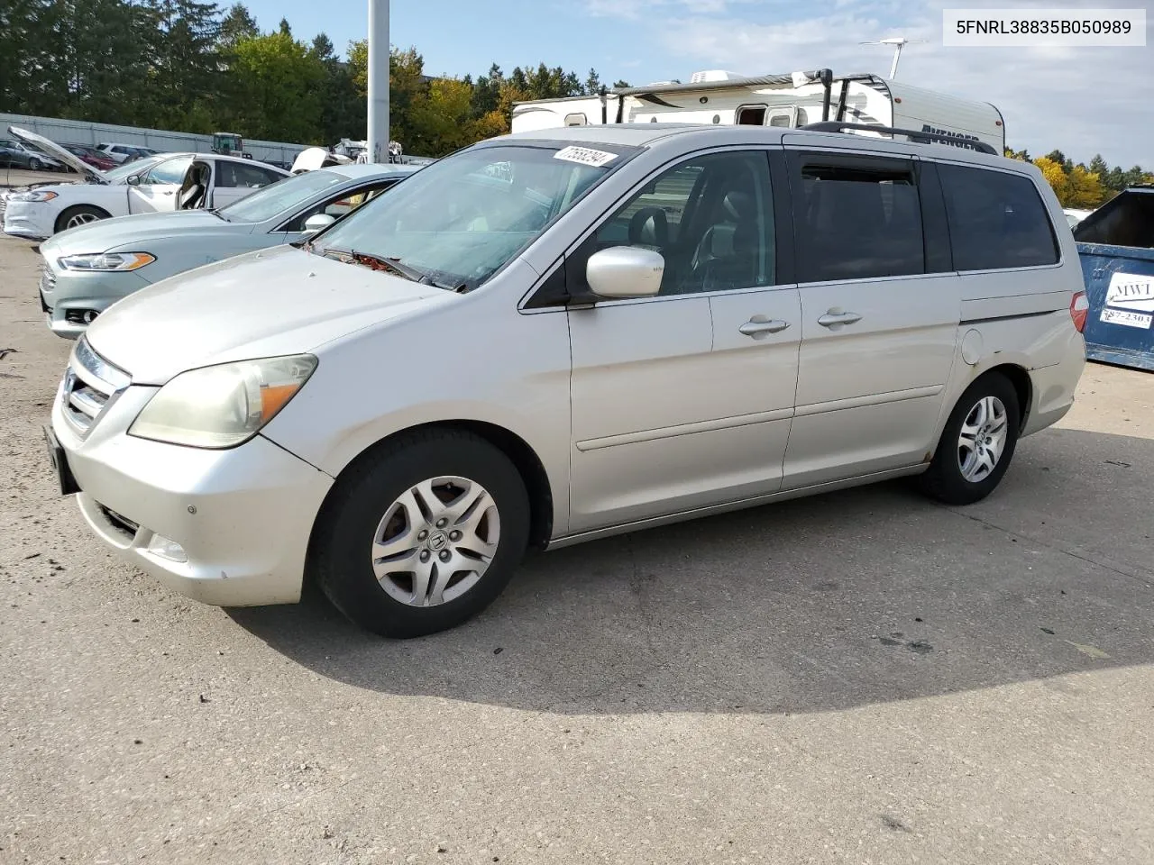 5FNRL38835B050989 2005 Honda Odyssey Touring