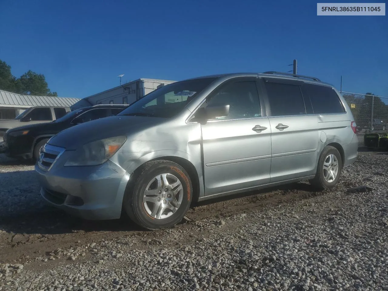 2005 Honda Odyssey Exl VIN: 5FNRL38635B111045 Lot: 78073394