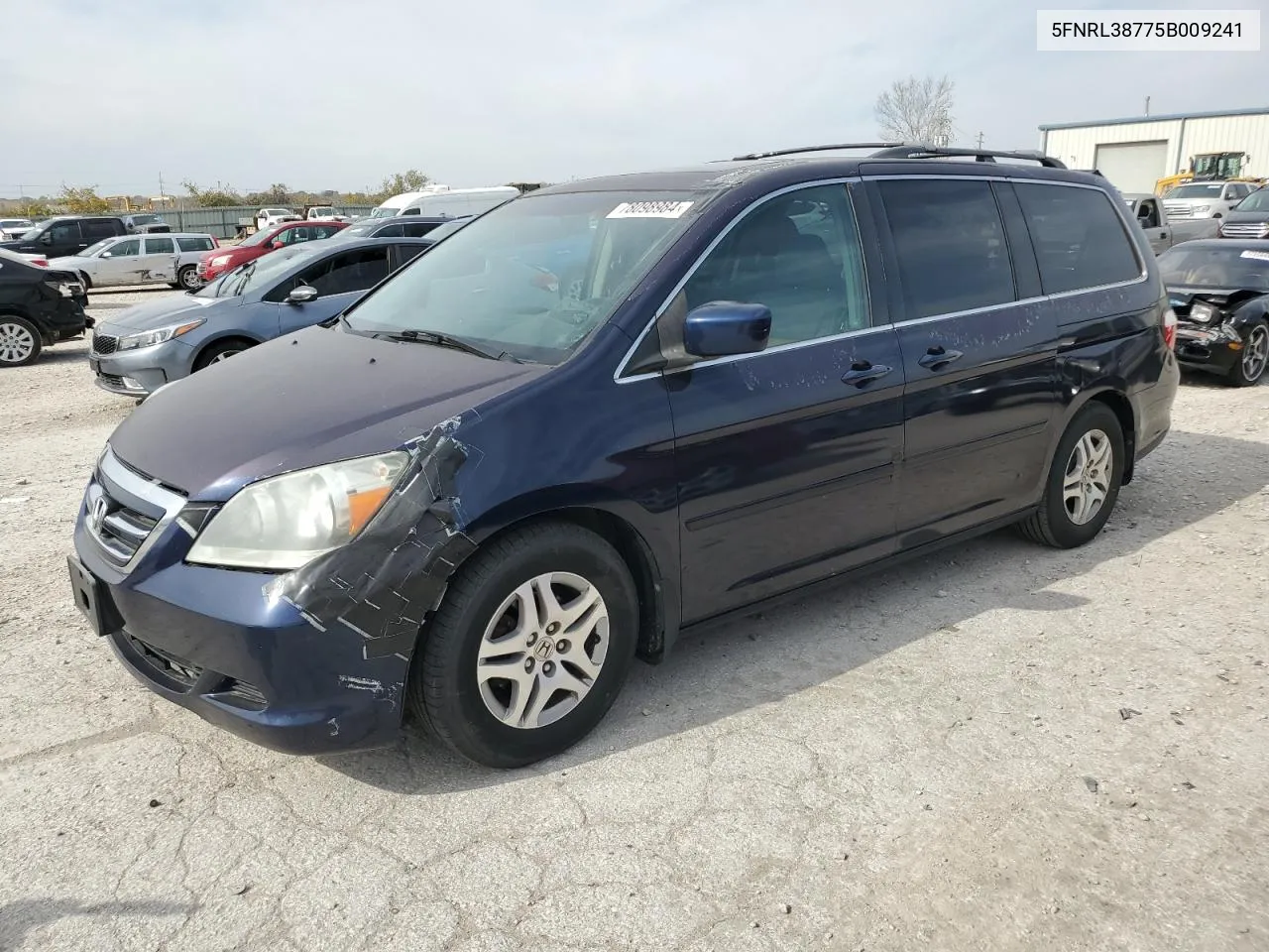 2005 Honda Odyssey Exl VIN: 5FNRL38775B009241 Lot: 78098984