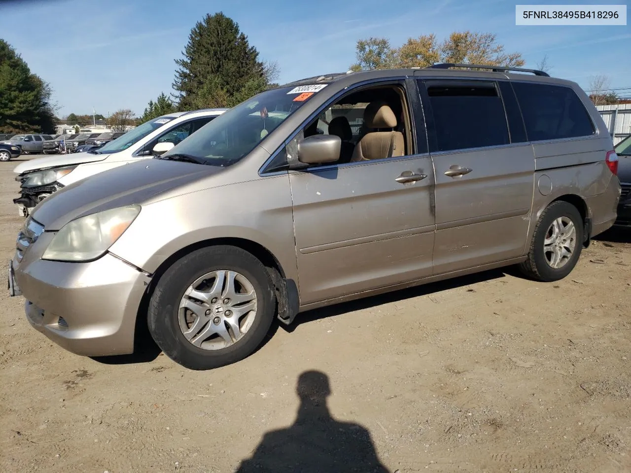 2005 Honda Odyssey Ex VIN: 5FNRL38495B418296 Lot: 78308214