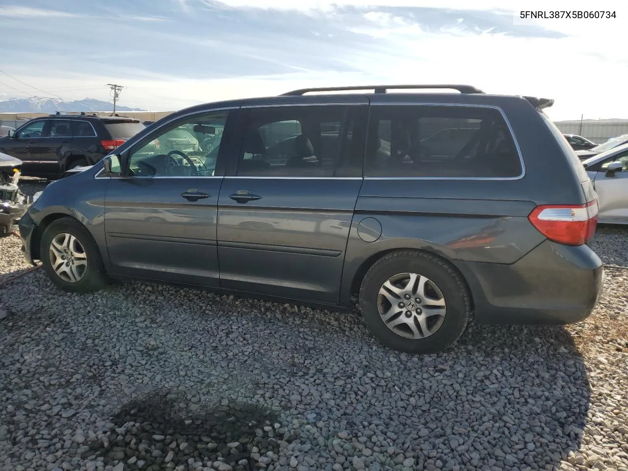 2005 Honda Odyssey Exl VIN: 5FNRL387X5B060734 Lot: 78899434