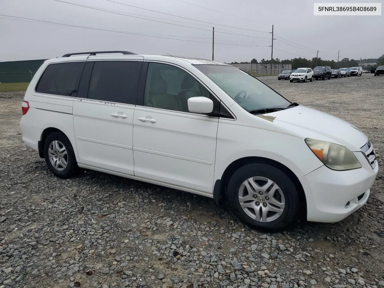 2005 Honda Odyssey Exl VIN: 5FNRL38695B408689 Lot: 79877604