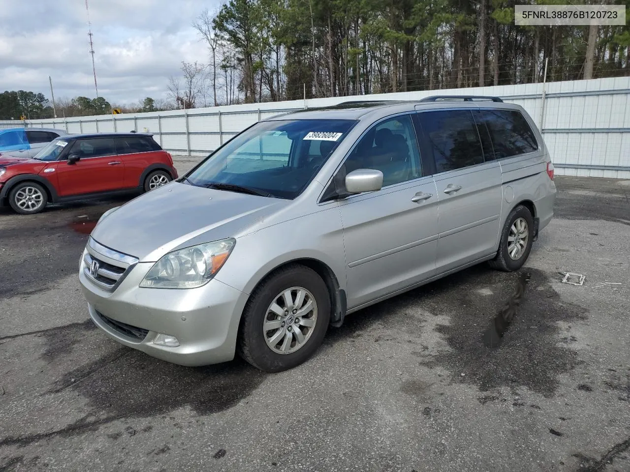 2006 Honda Odyssey Touring VIN: 5FNRL38876B120723 Lot: 39826004