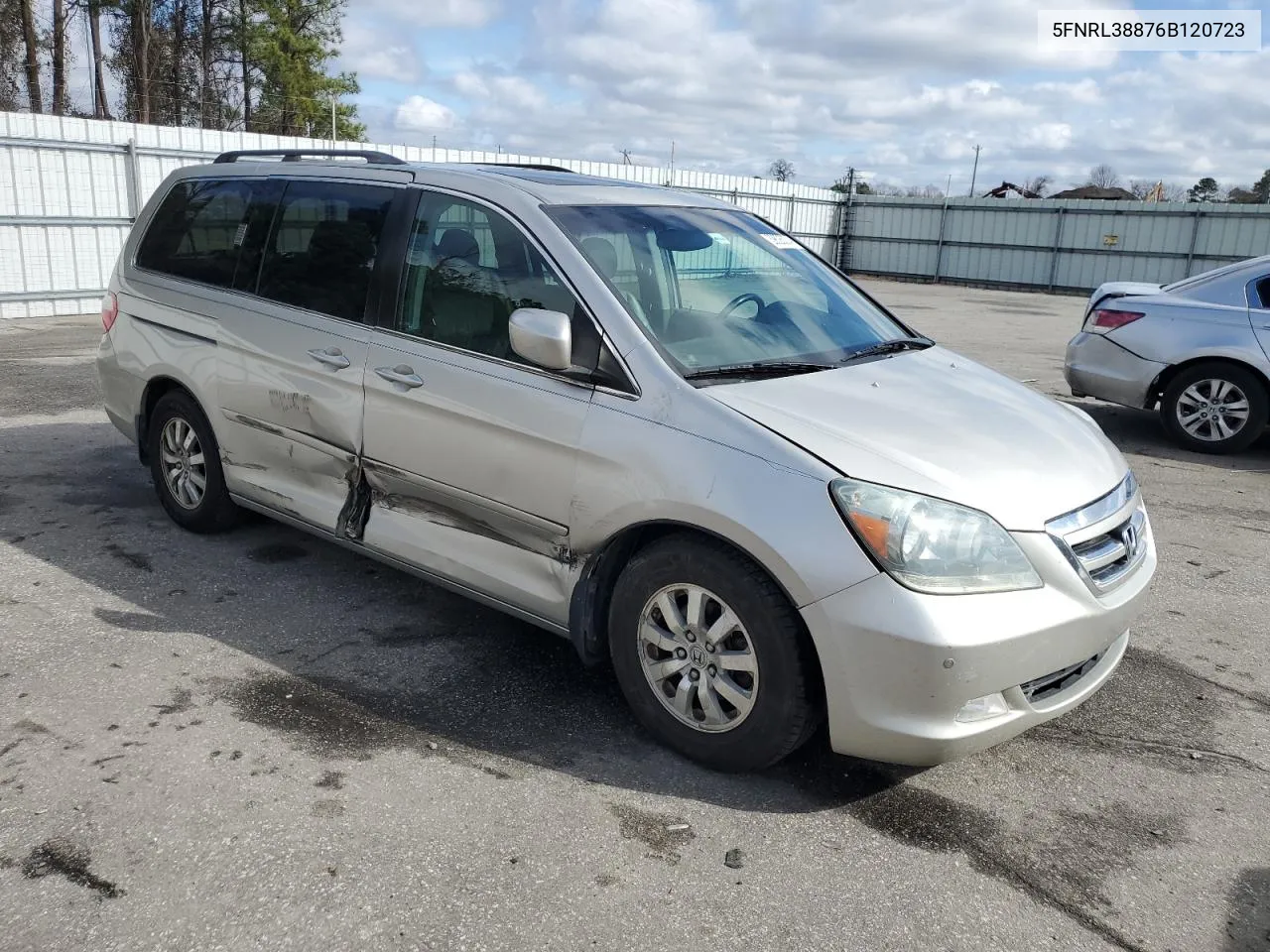 2006 Honda Odyssey Touring VIN: 5FNRL38876B120723 Lot: 39826004