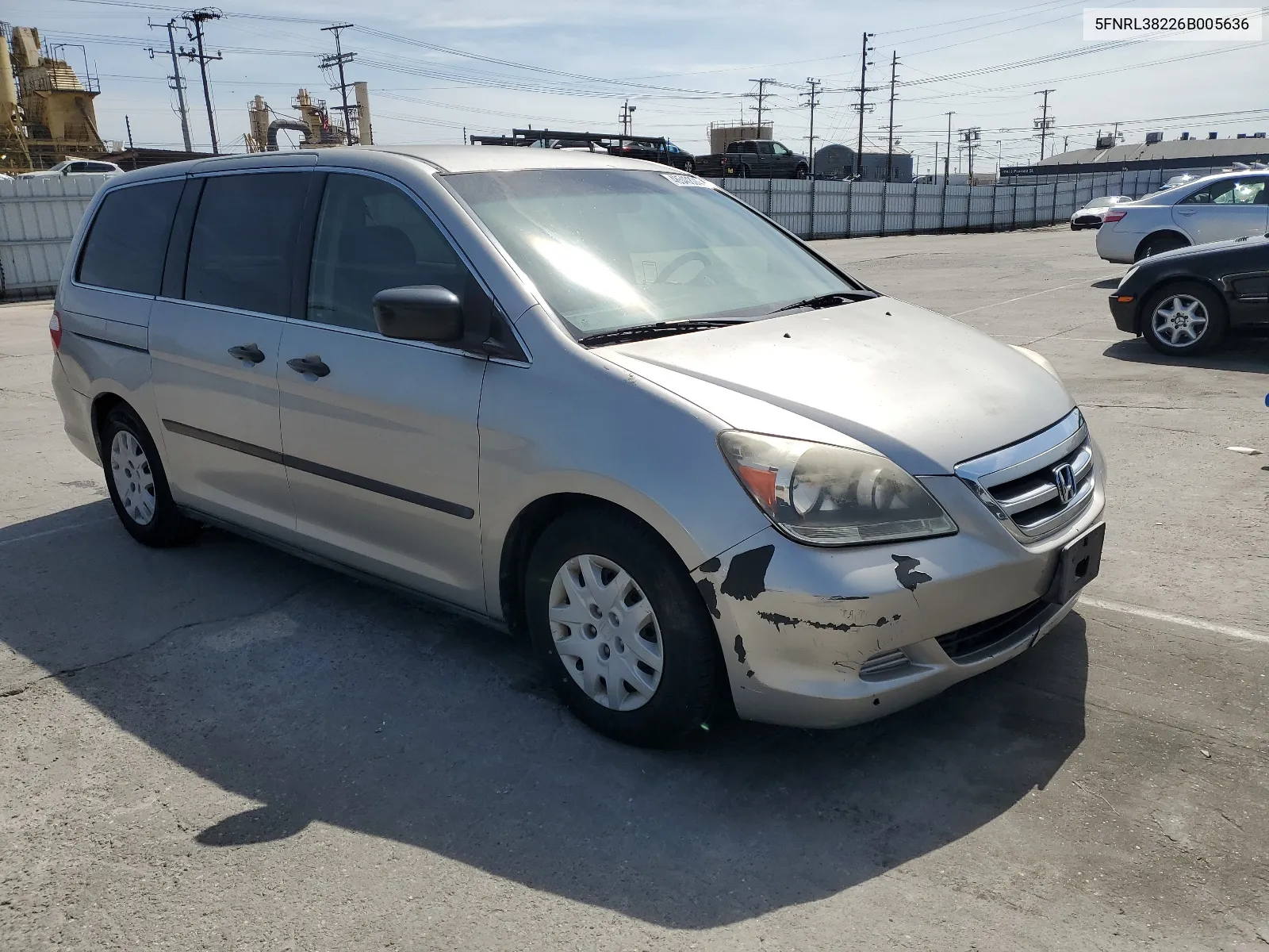 2006 Honda Odyssey Lx VIN: 5FNRL38226B005636 Lot: 48540804