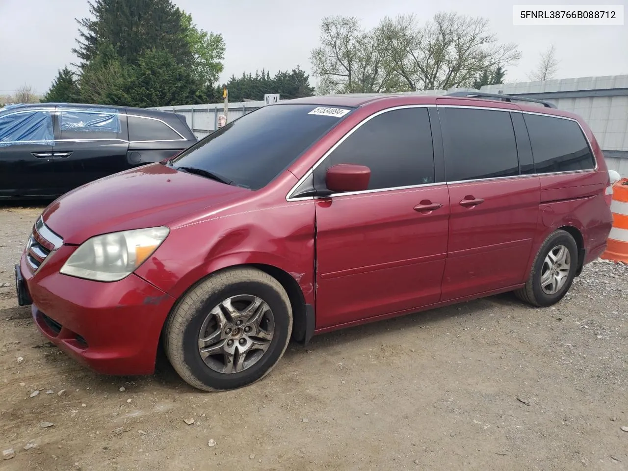 5FNRL38766B088712 2006 Honda Odyssey Exl