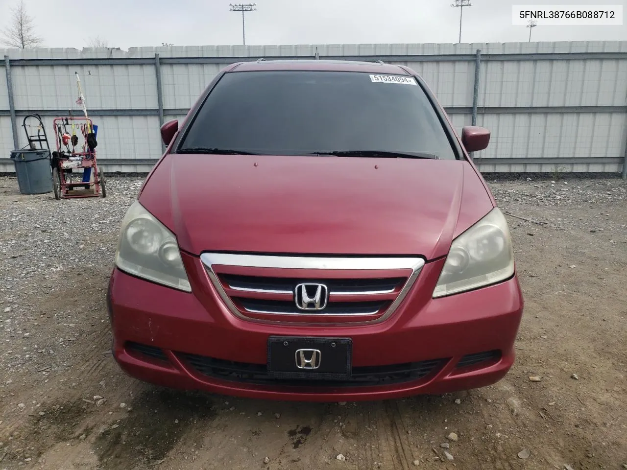 5FNRL38766B088712 2006 Honda Odyssey Exl