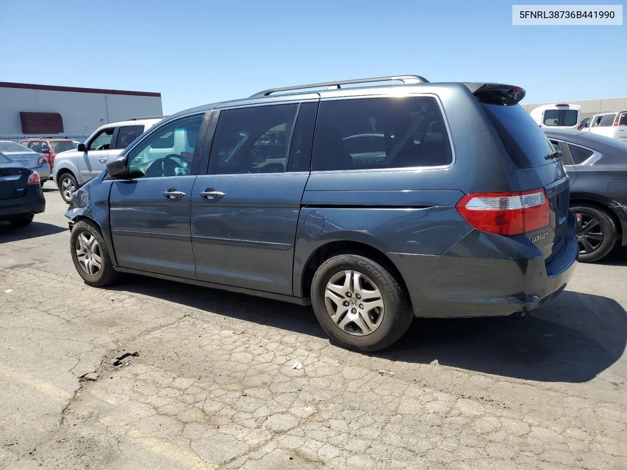 2006 Honda Odyssey Exl VIN: 5FNRL38736B441990 Lot: 60980924